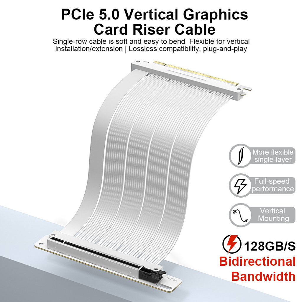 PCI‑E 5.0 X16 GPU 라이저 케이블 128G - Pcie 5.0 Gpu Riser Cable 리뷰 및 가격