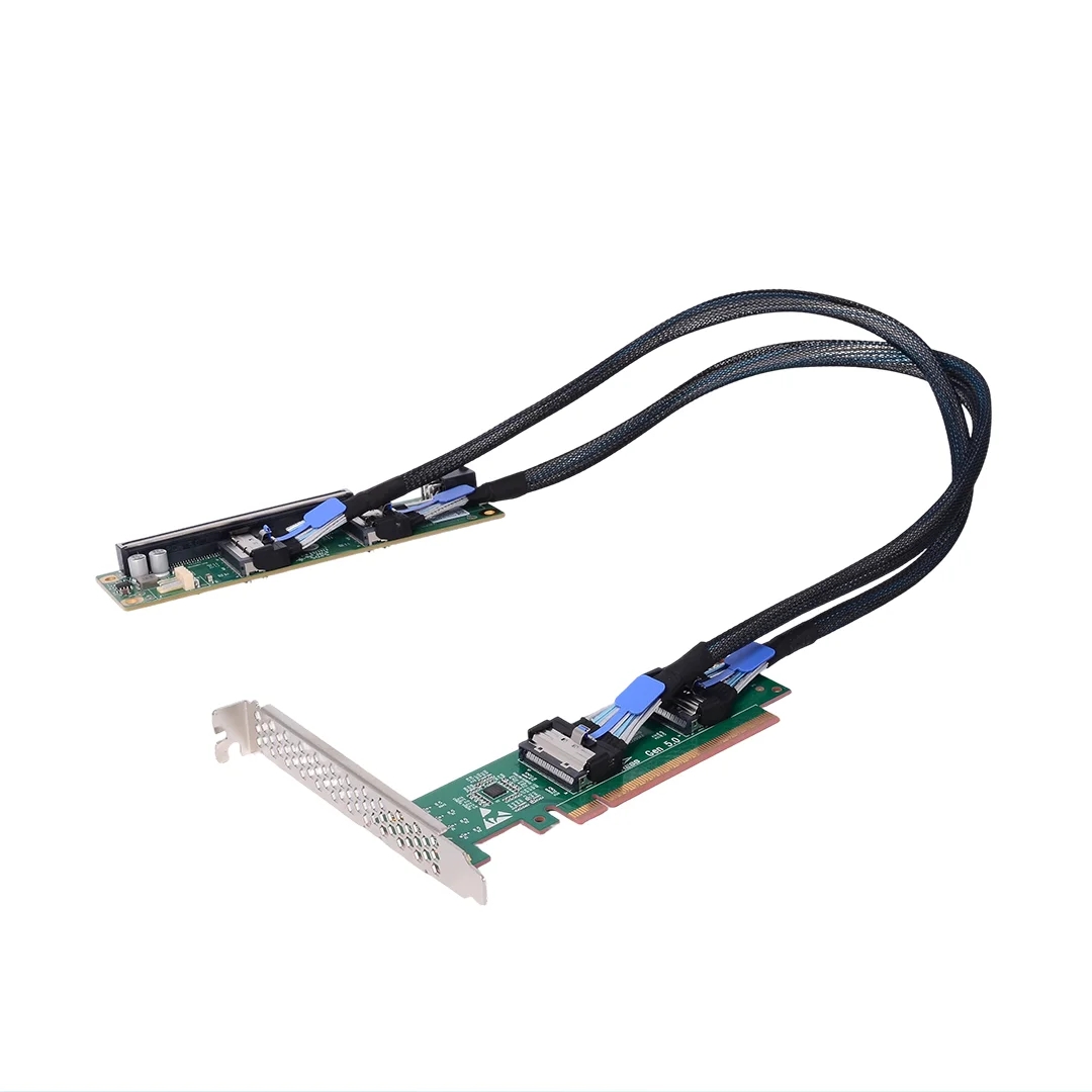 PCI-e 5.0 X16에서 듀얼 MCIO 8i 어댑터 - Pcie 5.0 Gpu Riser Cable 리뷰 및 가격